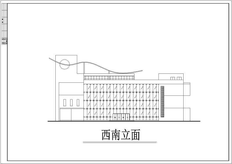 现代会所建筑<a href=https://www.yitu.cn/su/7590.html target=_blank class=infotextkey>设计</a>CAD<a href=https://www.yitu.cn/su/7937.html target=_blank class=infotextkey>图纸</a>