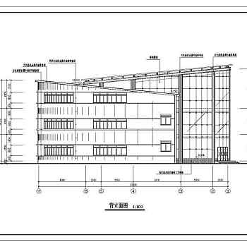 高级小区会所建筑设计全套CAD图纸