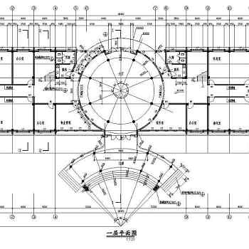 住宅小区会所建筑设计CAD施工图