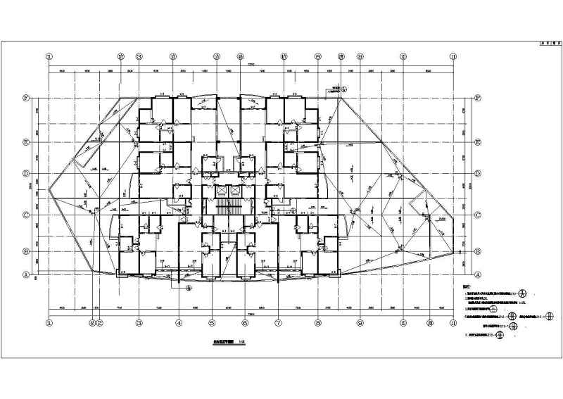 高层商住大厦建筑施工<a href=https://www.yitu.cn/su/7590.html target=_blank class=infotextkey>设计</a>CAD全套图