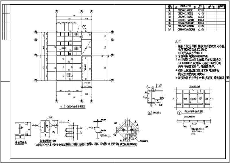 某钢<a href=https://www.yitu.cn/su/7637.html target=_blank class=infotextkey>框架</a>结构<a href=https://www.yitu.cn/sketchup/bangongshi/index.html target=_blank class=infotextkey>办公室</a><a href=https://www.yitu.cn/su/7590.html target=_blank class=infotextkey>设计</a>cad全套结构施工图