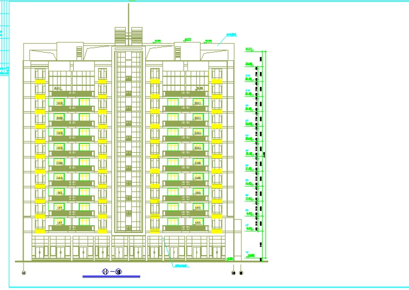 某<a href=https://www.yitu.cn/su/7872.html target=_blank class=infotextkey>地</a>小高层住宅建筑cad全套<a href=https://www.yitu.cn/su/7937.html target=_blank class=infotextkey>图纸</a>