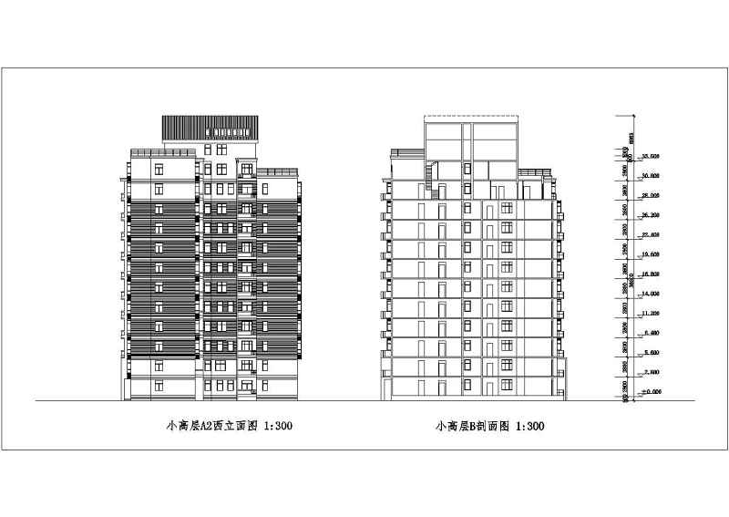 某<a href=https://www.yitu.cn/su/7872.html target=_blank class=infotextkey>地</a>小高层<a href=https://www.yitu.cn/su/7212.html target=_blank class=infotextkey>户型</a>建筑cad<a href=https://www.yitu.cn/su/7937.html target=_blank class=infotextkey>图纸</a>(共18张)