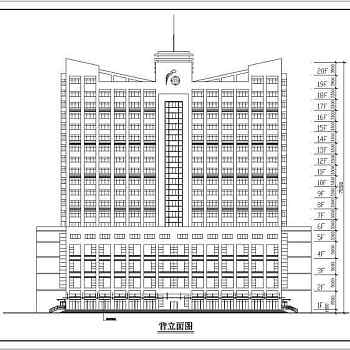 某高层酒店建筑设计cad方案图