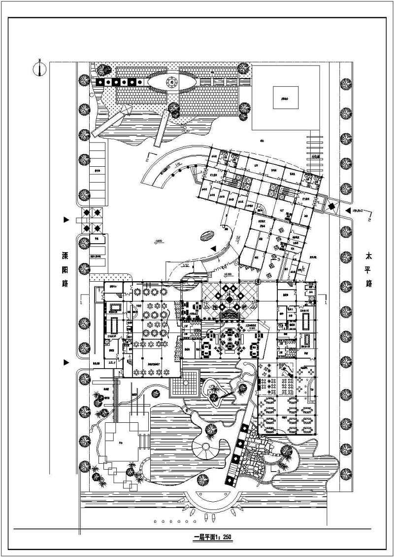 某高层宾馆建筑<a href=https://www.yitu.cn/su/7590.html target=_blank class=infotextkey>设计</a>cad方案图