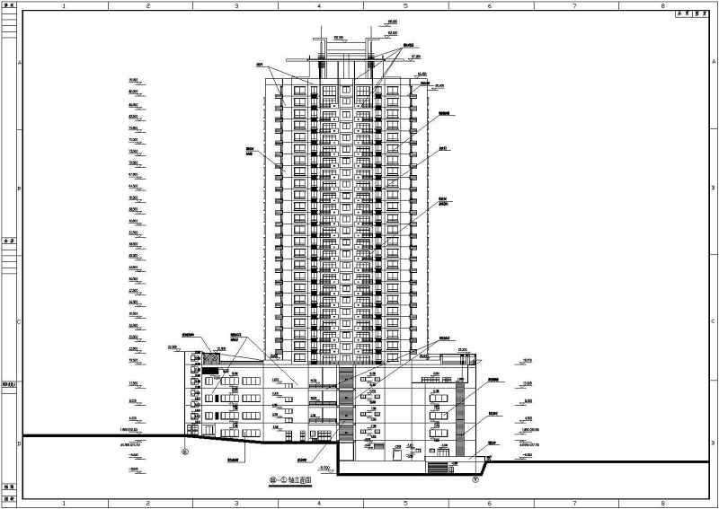 某高层商住大厦建筑<a href=https://www.yitu.cn/su/7590.html target=_blank class=infotextkey>设计</a>cad整套施工图