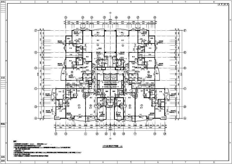 某高层商住大厦建筑<a href=https://www.yitu.cn/su/7590.html target=_blank class=infotextkey>设计</a>cad整套施工图