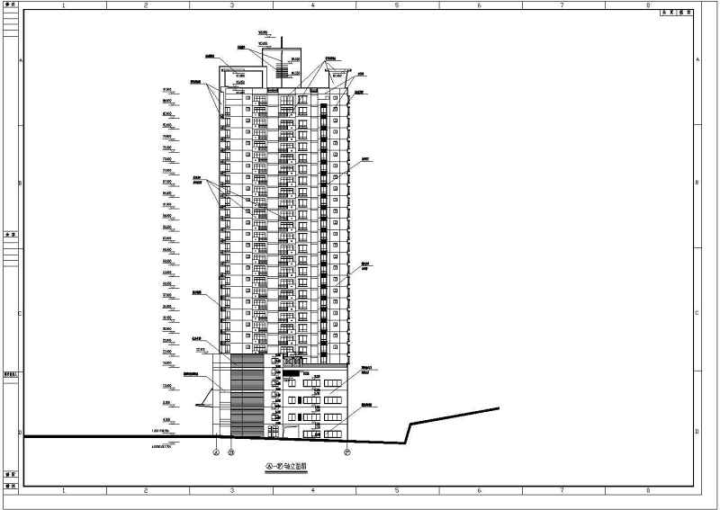 某高层商住大厦建筑<a href=https://www.yitu.cn/su/7590.html target=_blank class=infotextkey>设计</a>cad整套施工图