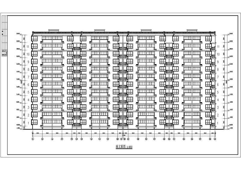 某小高层住宅<a href=https://www.yitu.cn/su/8159.html target=_blank class=infotextkey>楼</a>建筑CAD施工<a href=https://www.yitu.cn/su/7590.html target=_blank class=infotextkey>设计</a>图