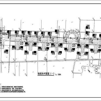 某居民小区市政排水改造工程设计施工图纸