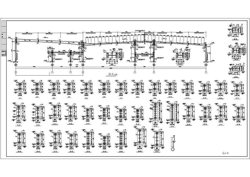 某52米跨<a href=https://www.yitu.cn/sketchup/qiche/index.html target=_blank class=infotextkey><a href=https://www.yitu.cn/su/7056.html target=_blank class=infotextkey>汽车</a></a>4S店<a href=https://www.yitu.cn/su/8096.html target=_blank class=infotextkey>钢结构</a><a href=https://www.yitu.cn/su/7590.html target=_blank class=infotextkey>设计</a>施工图