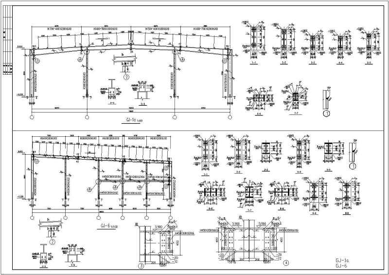 某52米跨<a href=https://www.yitu.cn/sketchup/qiche/index.html target=_blank class=infotextkey><a href=https://www.yitu.cn/su/7056.html target=_blank class=infotextkey>汽车</a></a>4S店<a href=https://www.yitu.cn/su/8096.html target=_blank class=infotextkey>钢结构</a><a href=https://www.yitu.cn/su/7590.html target=_blank class=infotextkey>设计</a>施工图