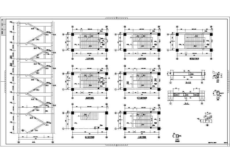 某工程板式<a href=https://www.yitu.cn/sketchup/louti/index.html target=_blank class=infotextkey><a href=https://www.yitu.cn/su/6782.html target=_blank class=infotextkey><a href=https://www.yitu.cn/su/8159.html target=_blank class=infotextkey>楼</a>梯</a></a>、梁式<a href=https://www.yitu.cn/sketchup/louti/index.html target=_blank class=infotextkey><a href=https://www.yitu.cn/su/6782.html target=_blank class=infotextkey><a href=https://www.yitu.cn/su/8159.html target=_blank class=infotextkey>楼</a>梯</a></a>、<a href=https://www.yitu.cn/sketchup/dianti/index.html target=_blank class=infotextkey><a href=https://www.yitu.cn/sketchup/diantizoulang/index.html target=_blank class=infotextkey>电梯</a></a>机房节点详图