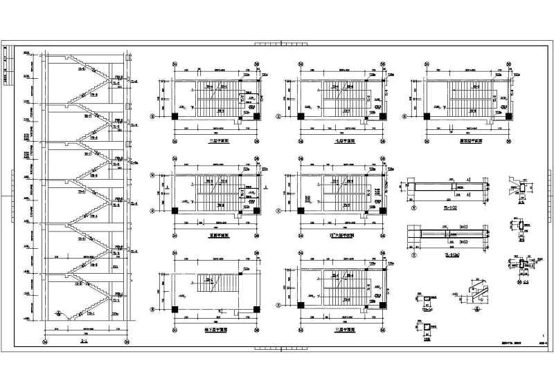 某工程板式<a href=https://www.yitu.cn/sketchup/louti/index.html target=_blank class=infotextkey><a href=https://www.yitu.cn/su/6782.html target=_blank class=infotextkey><a href=https://www.yitu.cn/su/8159.html target=_blank class=infotextkey>楼</a>梯</a></a>、梁式<a href=https://www.yitu.cn/sketchup/louti/index.html target=_blank class=infotextkey><a href=https://www.yitu.cn/su/6782.html target=_blank class=infotextkey><a href=https://www.yitu.cn/su/8159.html target=_blank class=infotextkey>楼</a>梯</a></a>、<a href=https://www.yitu.cn/sketchup/dianti/index.html target=_blank class=infotextkey><a href=https://www.yitu.cn/sketchup/diantizoulang/index.html target=_blank class=infotextkey>电梯</a></a>机房节点详图