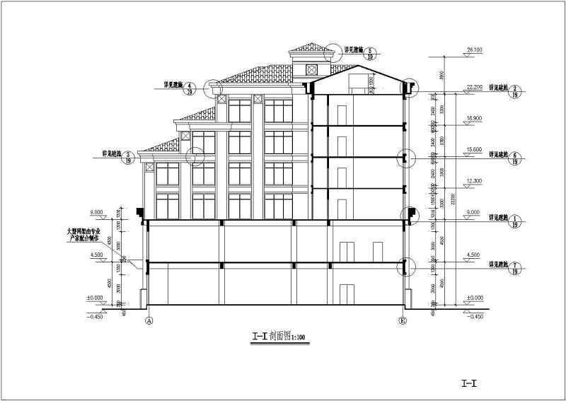 某<a href=https://www.yitu.cn/su/7872.html target=_blank class=infotextkey>地</a>6层<a href=https://www.yitu.cn/sketchup/shangyezongheti/index.html target=_blank class=infotextkey>商业综合</a><a href=https://www.yitu.cn/su/8159.html target=_blank class=infotextkey>楼</a>建筑<a href=https://www.yitu.cn/su/7590.html target=_blank class=infotextkey>设计</a>施工图