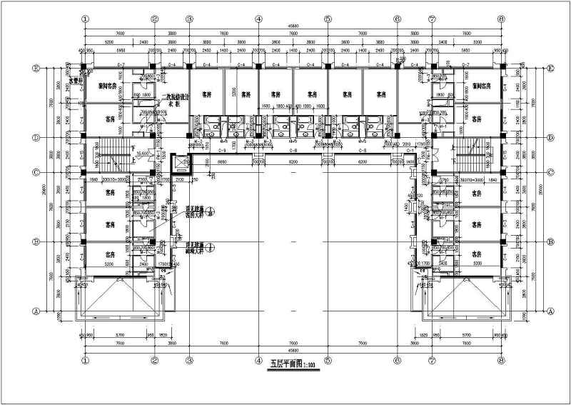 某<a href=https://www.yitu.cn/su/7872.html target=_blank class=infotextkey>地</a>6层<a href=https://www.yitu.cn/sketchup/shangyezongheti/index.html target=_blank class=infotextkey>商业综合</a><a href=https://www.yitu.cn/su/8159.html target=_blank class=infotextkey>楼</a>建筑<a href=https://www.yitu.cn/su/7590.html target=_blank class=infotextkey>设计</a>施工图