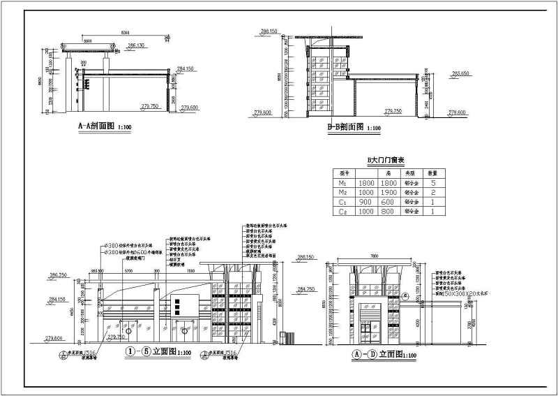 <a href=https://www.yitu.cn/su/7987.html target=_blank class=infotextkey>小区</a>大门方案<a href=https://www.yitu.cn/su/7590.html target=_blank class=infotextkey>设计</a>全套CAD图