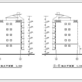 某框架结构现代住宅楼建筑设计施工图