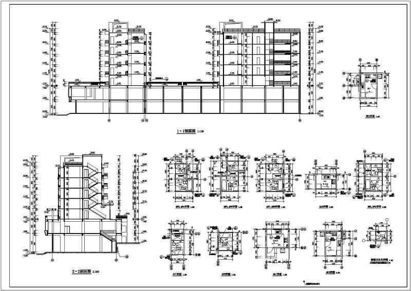 宜和<a href=https://www.yitu.cn/sketchup/huayi/index.html target=_blank class=infotextkey>花</a>园商住<a href=https://www.yitu.cn/su/8159.html target=_blank class=infotextkey>楼</a>建筑<a href=https://www.yitu.cn/su/7590.html target=_blank class=infotextkey>设计</a>CAD施工图