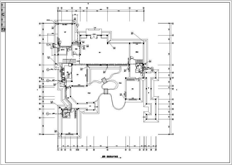 中国古典别墅建筑结构施工图