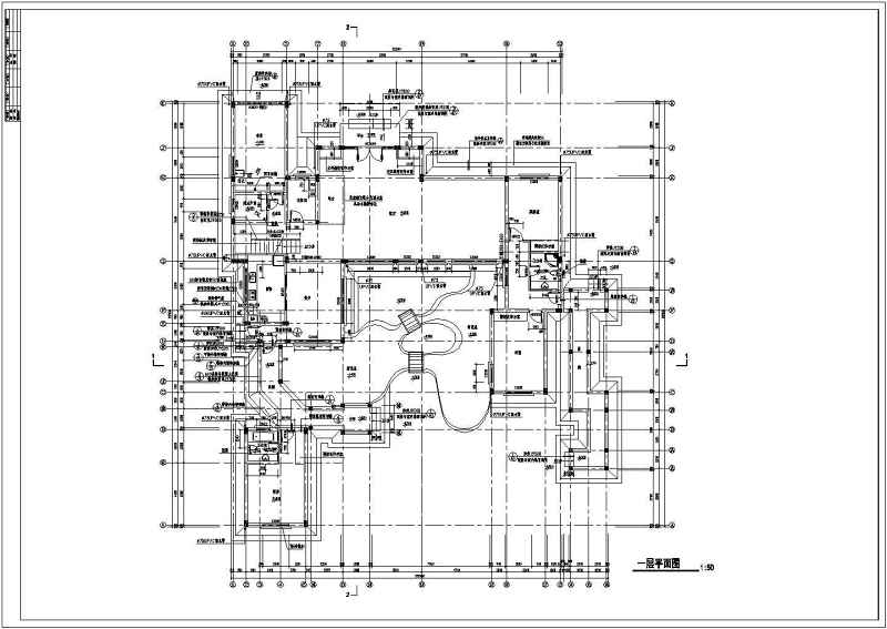 中国古典别墅建筑结构施工图