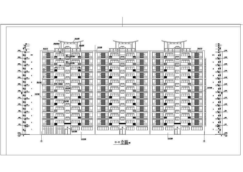 小高层住宅建施方案<a href=https://www.yitu.cn/su/7590.html target=_blank class=infotextkey>设计</a><a href=https://www.yitu.cn/su/7937.html target=_blank class=infotextkey>图纸</a>