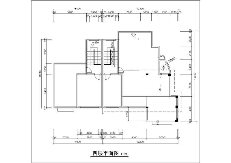 住宅建筑方案<a href=https://www.yitu.cn/su/7590.html target=_blank class=infotextkey>设计</a>全套CAD图