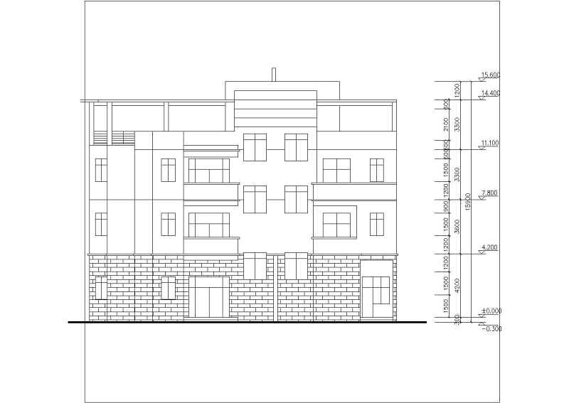 住宅建筑方案<a href=https://www.yitu.cn/su/7590.html target=_blank class=infotextkey>设计</a>全套CAD图