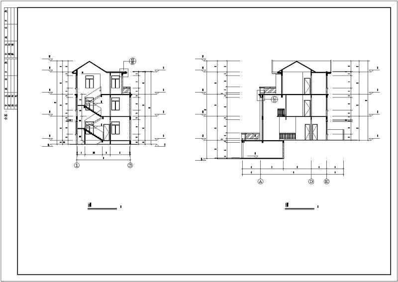 某豪华型别墅全套建施<a href=https://www.yitu.cn/su/7937.html target=_blank class=infotextkey>图纸</a>