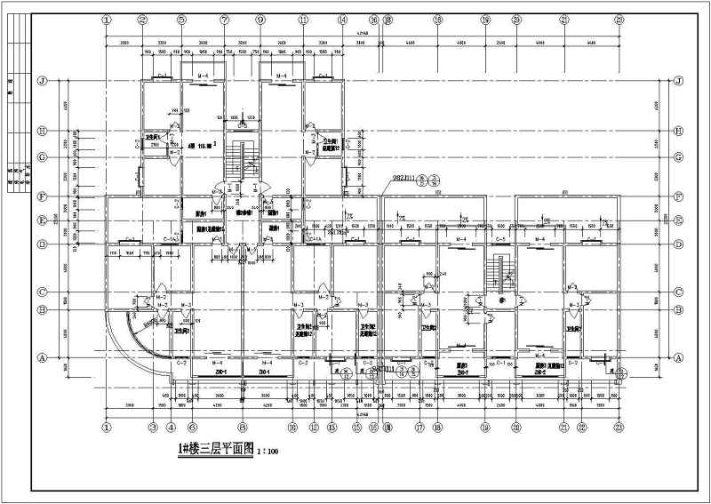 某六层砖混结构商住<a href=https://www.yitu.cn/su/8159.html target=_blank class=infotextkey>楼</a>全套建施图