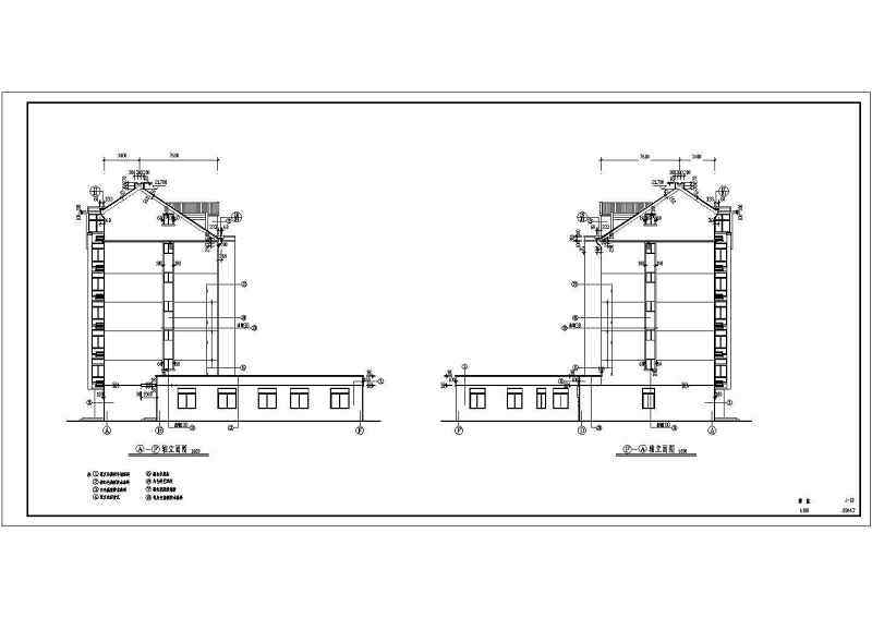 多层商住楼建筑设计CAD施工图