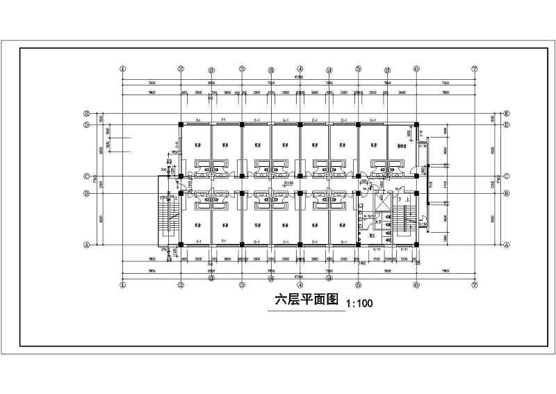 某宾馆商住<a href=https://www.yitu.cn/su/8159.html target=_blank class=infotextkey>楼</a><a href=https://www.yitu.cn/su/7590.html target=_blank class=infotextkey>设计</a>cad全套建施图