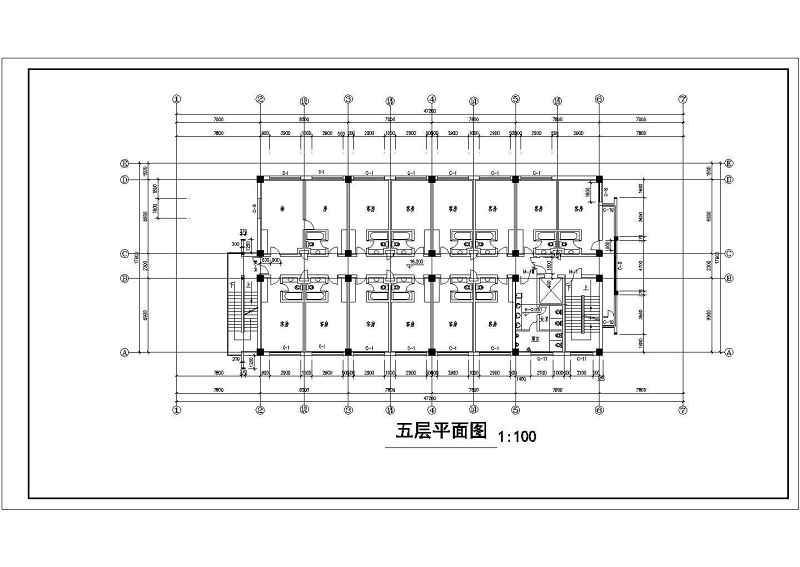 某宾馆商住<a href=https://www.yitu.cn/su/8159.html target=_blank class=infotextkey>楼</a><a href=https://www.yitu.cn/su/7590.html target=_blank class=infotextkey>设计</a>cad全套建施图