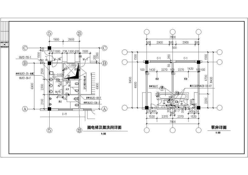 某宾馆商住<a href=https://www.yitu.cn/su/8159.html target=_blank class=infotextkey>楼</a><a href=https://www.yitu.cn/su/7590.html target=_blank class=infotextkey>设计</a>cad全套建施图