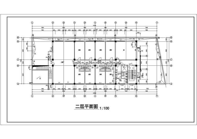 某宾馆商住<a href=https://www.yitu.cn/su/8159.html target=_blank class=infotextkey>楼</a><a href=https://www.yitu.cn/su/7590.html target=_blank class=infotextkey>设计</a>cad全套建施图