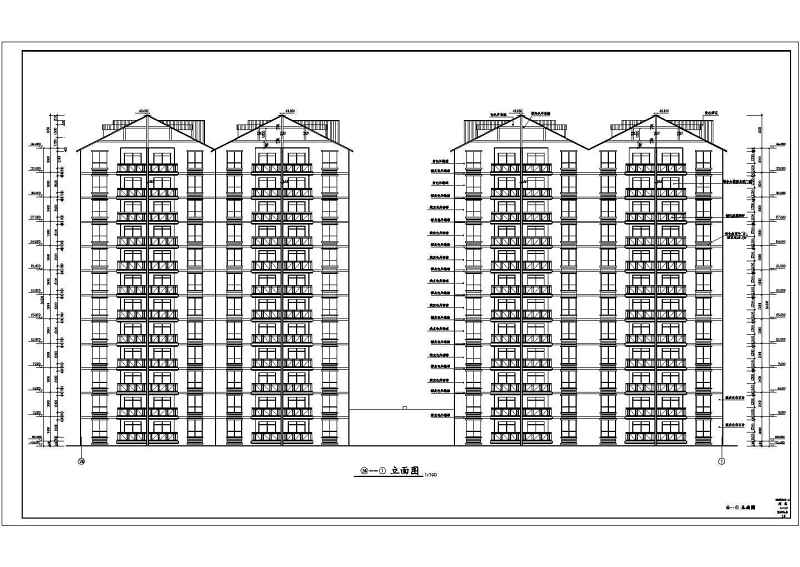 高层住宅<a href=https://www.yitu.cn/su/8159.html target=_blank class=infotextkey>楼</a>全套施工图