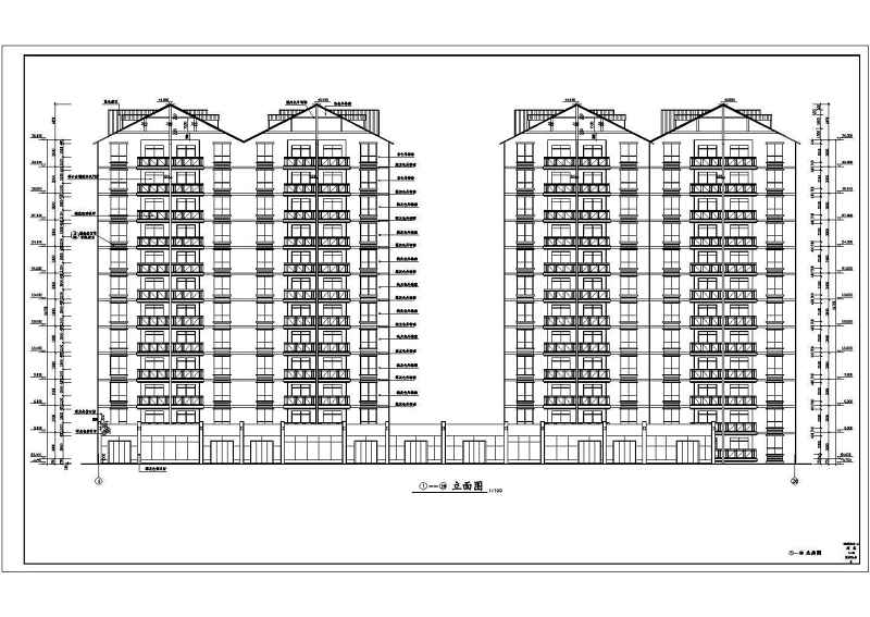 高层住宅<a href=https://www.yitu.cn/su/8159.html target=_blank class=infotextkey>楼</a>全套施工图