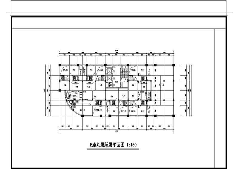 某单位高层住宅<a href=https://www.yitu.cn/su/7590.html target=_blank class=infotextkey>设计</a><a href=https://www.yitu.cn/su/7937.html target=_blank class=infotextkey>图纸</a>