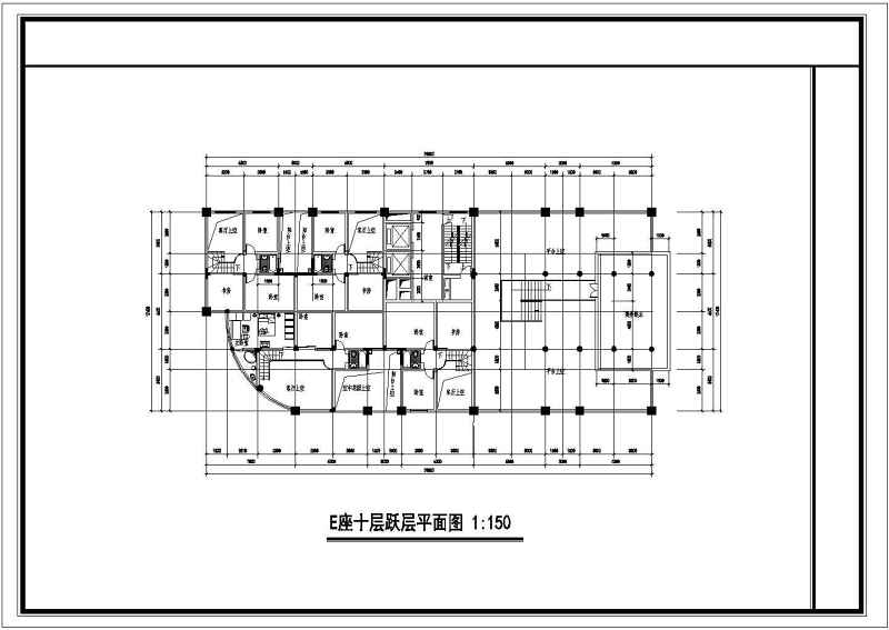 某单位高层住宅<a href=https://www.yitu.cn/su/7590.html target=_blank class=infotextkey>设计</a><a href=https://www.yitu.cn/su/7937.html target=_blank class=infotextkey>图纸</a>