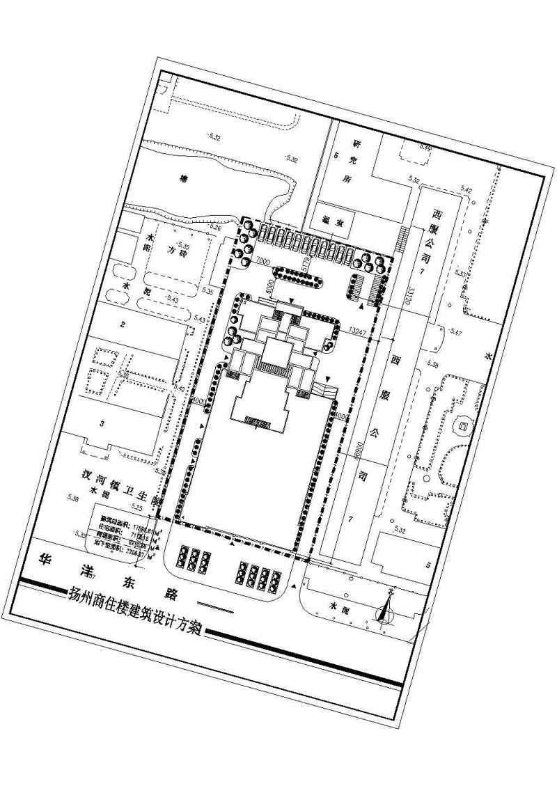 某商住<a href=https://www.yitu.cn/su/8159.html target=_blank class=infotextkey>楼</a>建筑<a href=https://www.yitu.cn/su/7590.html target=_blank class=infotextkey>设计</a>cad方案图带效果图