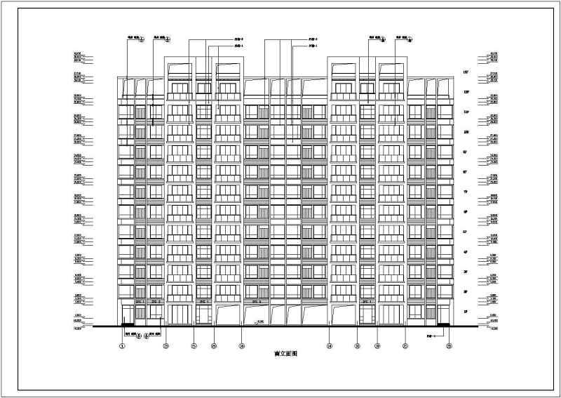 某高层住宅<a href=https://www.yitu.cn/su/8159.html target=_blank class=infotextkey>楼</a>施工<a href=https://www.yitu.cn/su/7937.html target=_blank class=infotextkey>图纸</a>