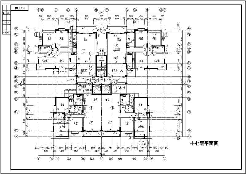 某<a href=https://www.yitu.cn/su/7987.html target=_blank class=infotextkey>小区</a>高层住宅<a href=https://www.yitu.cn/su/8159.html target=_blank class=infotextkey>楼</a>施工<a href=https://www.yitu.cn/su/7937.html target=_blank class=infotextkey>图纸</a>