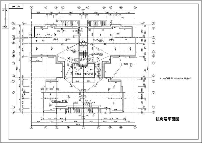 某<a href=https://www.yitu.cn/su/7987.html target=_blank class=infotextkey>小区</a>高层住宅<a href=https://www.yitu.cn/su/8159.html target=_blank class=infotextkey>楼</a>施工<a href=https://www.yitu.cn/su/7937.html target=_blank class=infotextkey>图纸</a>