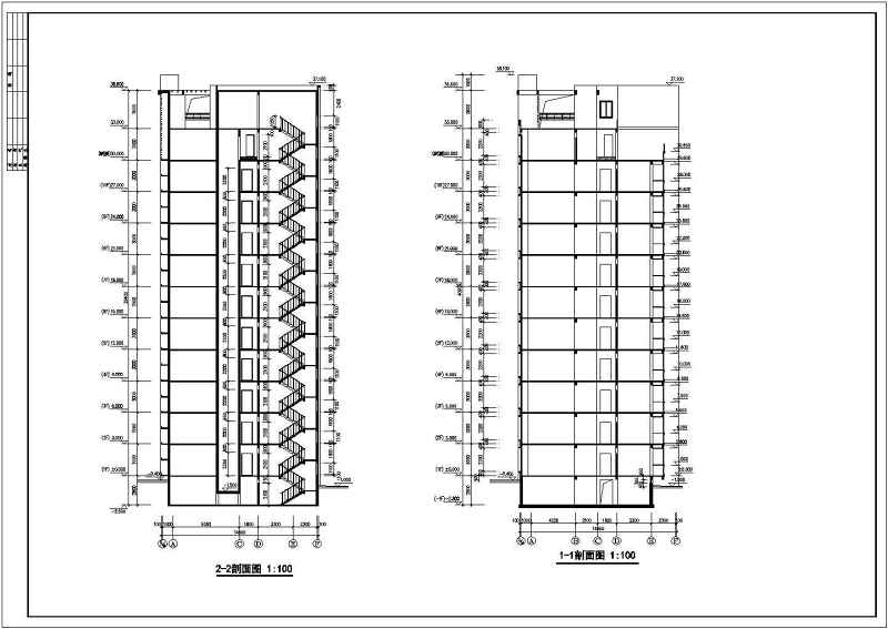 某市<a href=https://www.yitu.cn/sketchup/huayi/index.html target=_blank class=infotextkey>花</a>园式高层住宅全套施工图