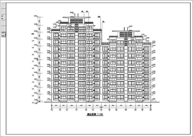 某市<a href=https://www.yitu.cn/sketchup/huayi/index.html target=_blank class=infotextkey>花</a>园式高层住宅全套施工图