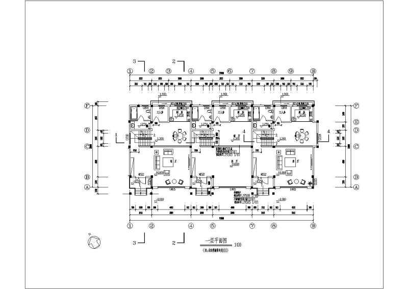 某独立联排别墅建筑施工图