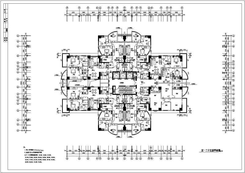 丽锦园高层住宅<a href=https://www.yitu.cn/su/7212.html target=_blank class=infotextkey>户型</a><a href=https://www.yitu.cn/su/7590.html target=_blank class=infotextkey>设计</a><a href=https://www.yitu.cn/su/7392.html target=_blank class=infotextkey>平面</a>图