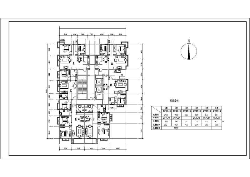 丽锦园高层住宅<a href=https://www.yitu.cn/su/7212.html target=_blank class=infotextkey>户型</a><a href=https://www.yitu.cn/su/7590.html target=_blank class=infotextkey>设计</a><a href=https://www.yitu.cn/su/7392.html target=_blank class=infotextkey>平面</a>图