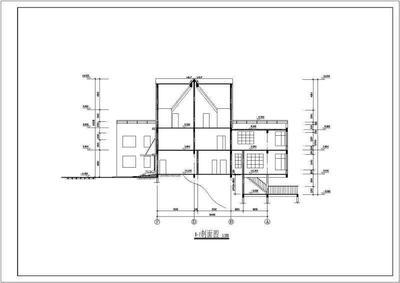 某豪华别墅全套建筑施工图