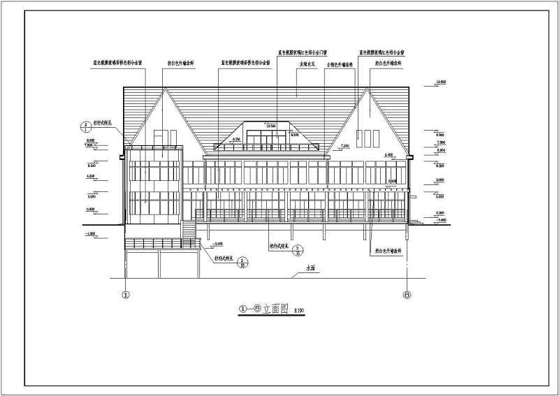 某豪华别墅全套建筑施工图